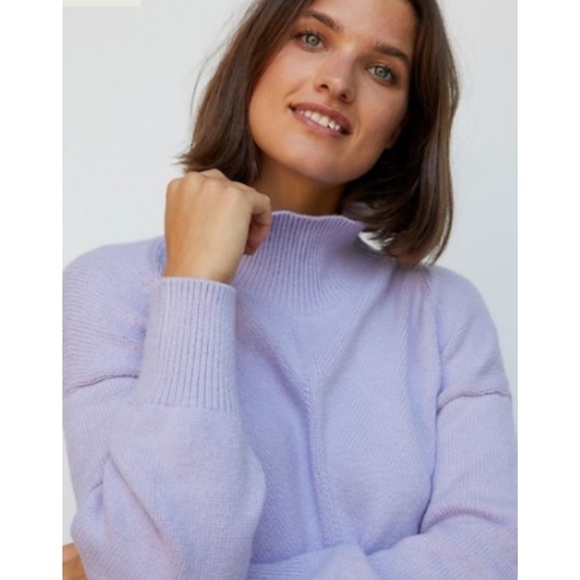 Anthropologie Crystal Chevron Turtleneck - Picture 2 of 11